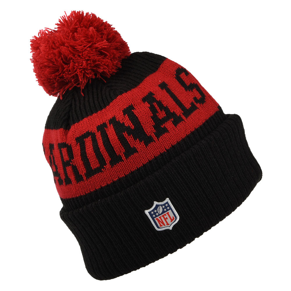 Bonnet à Pompon NFL On Field Sport Knit Arizona Cardinals noir-rouge NEW ERA