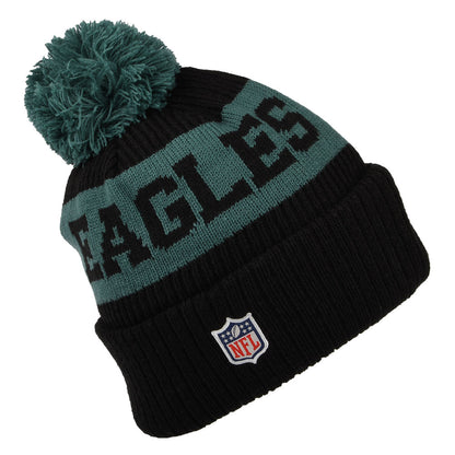 Bonnet à Pompon NFL On Field Sport Knit Philadelphia Eagles noir-vert NEW ERA
