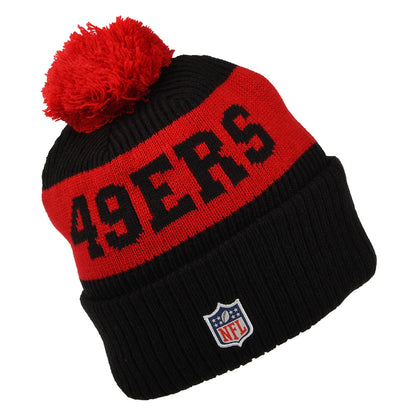 Bonnet à Pompon NFL On Field Sport Knit San Francisco 49ers noir-rouge NEW ERA