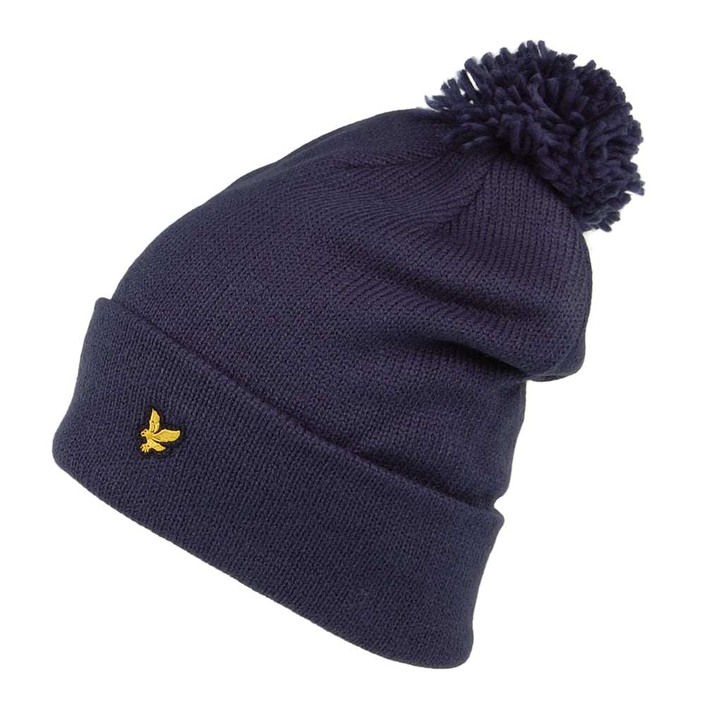 Bonnet à Pompon Knit bleu marine foncé LYLE & SCOTT