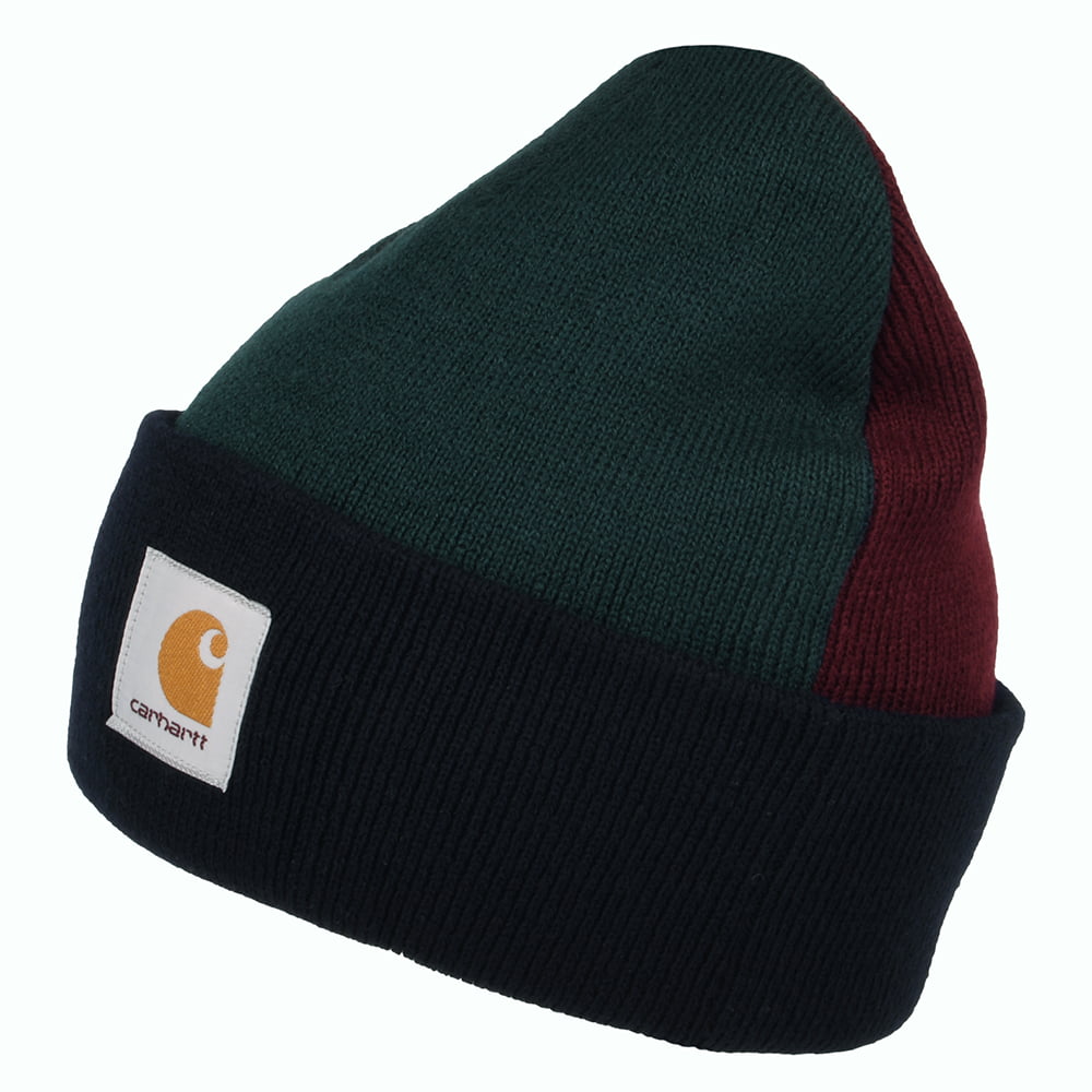 Bonnet Triple bleu marine-vert-vin CARHARTT WIP