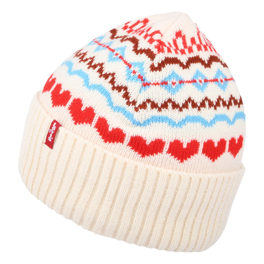 Bonnet à Revers Graphic crème-multi LEVI'S
