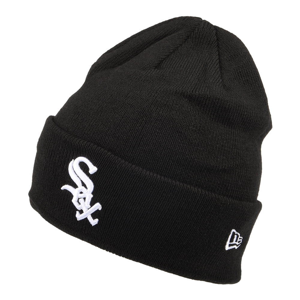 Bonnet MLB League Essential Cuff Knit Chicago White Sox noir NEW ERA