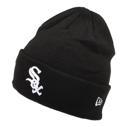 Bonnet MLB League Essential Cuff Knit Chicago White Sox noir NEW ERA