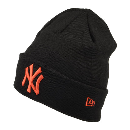 Bonnet MLB League Essential Cuff Knit New York Yankees noir-orange NEW ERA