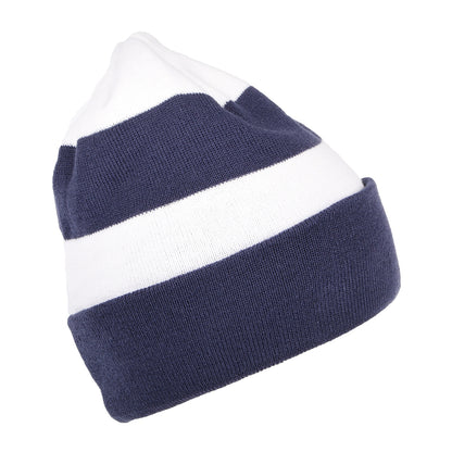 Bonnet à Revers Stripe Knit Tottenham Hotspur F.C. bleu marine-blanc NEW ERA