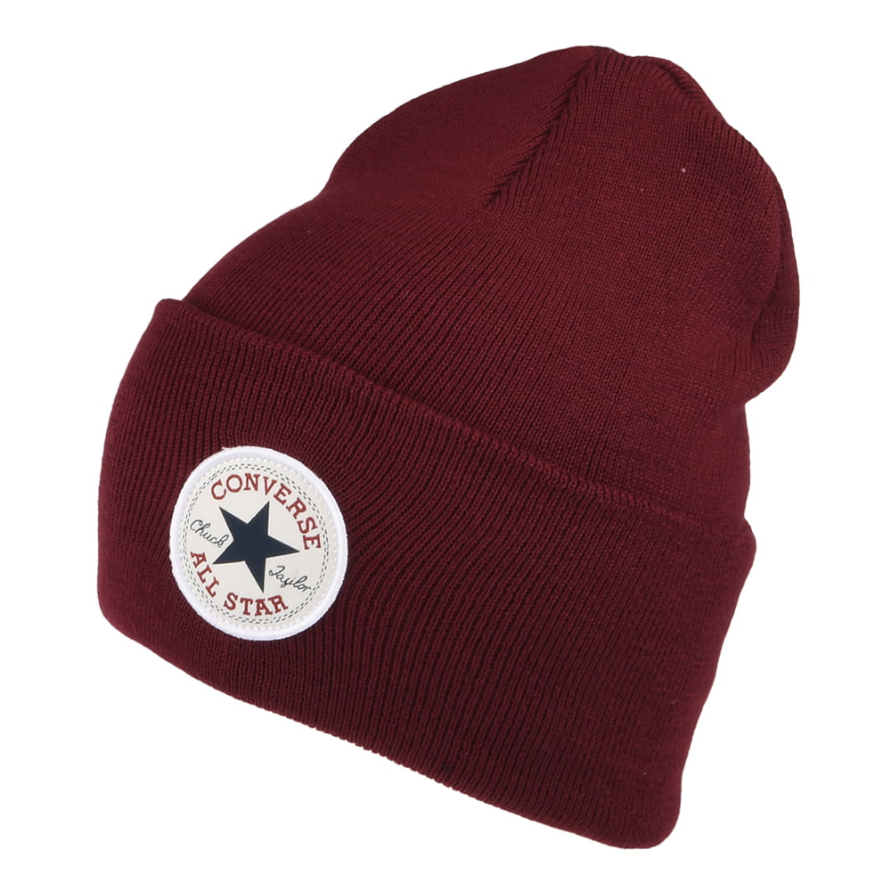 Bonnet à Revers Large Chuck Taylor bordeaux CONVERSE