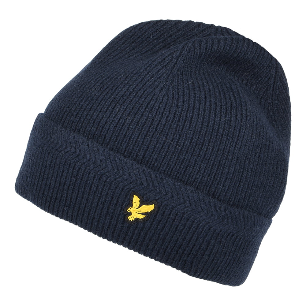 Bonnet Côtelé Racked bleu marine foncé LYLE & SCOTT