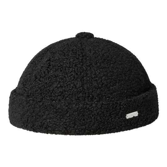 Bonnet Miki Breton en Peluche noir KANGOL