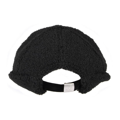 Bonnet Miki Breton en Peluche noir KANGOL