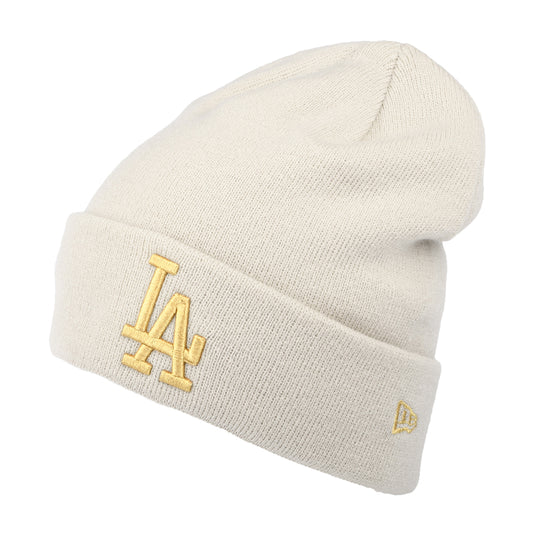 Bonnet Femme à Revers MLB Metallic Logo L.A. Dodgers pierre-doré NEW ERA