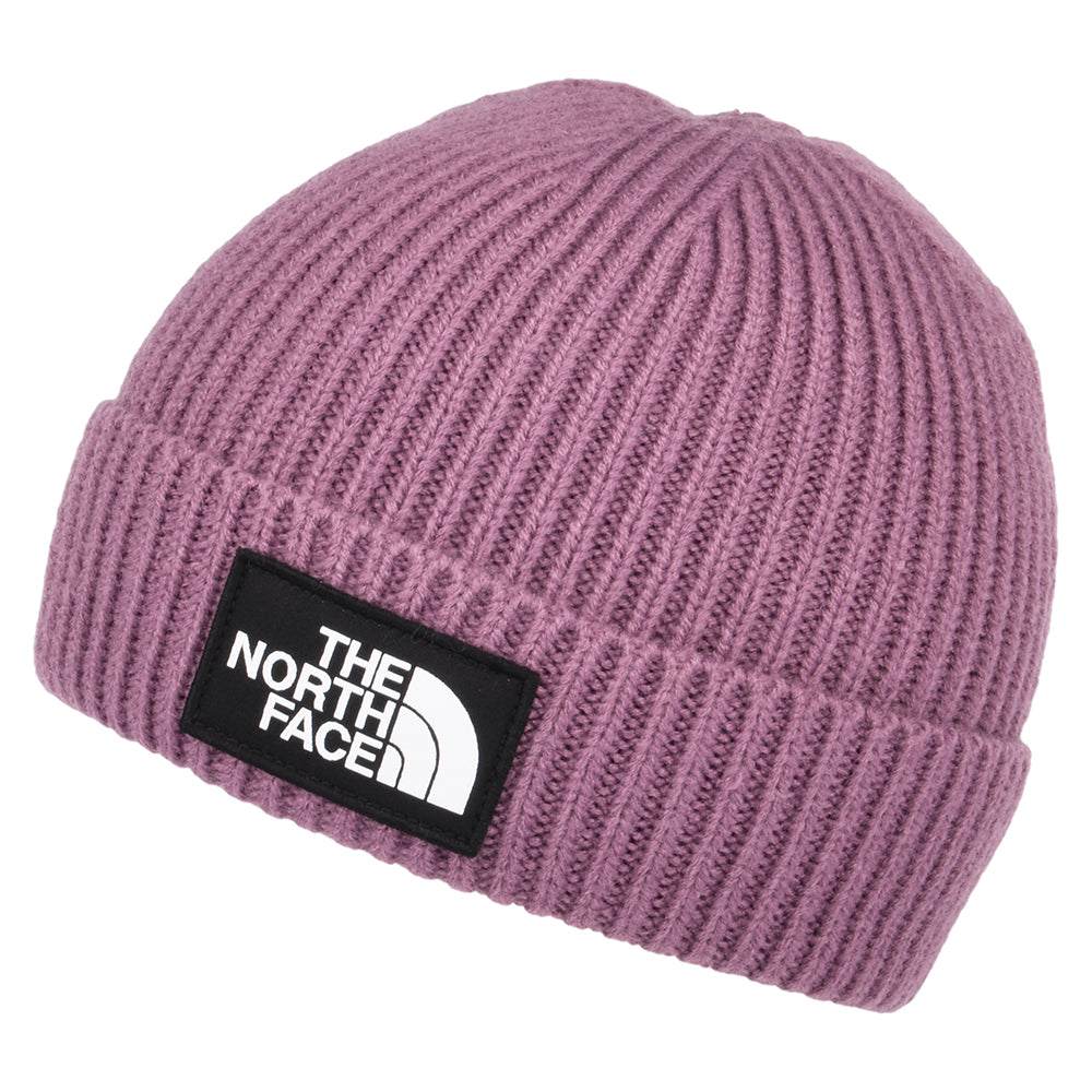 Bonnet Marin à Revers TNF Logo Box violet THE NORTH FACE