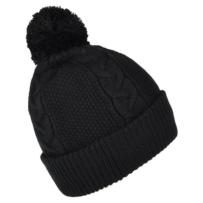 Bonnet à Pompon à Torsades Minna noir THE NORTH FACE