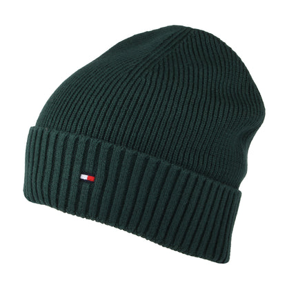 Bonnet en Cotton et Cachemire Pima Essential Flag forêt TOMMY HILFIGER