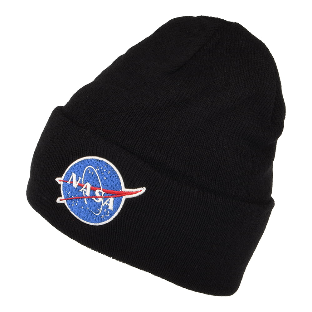 Bonnet à Revers noir NASA