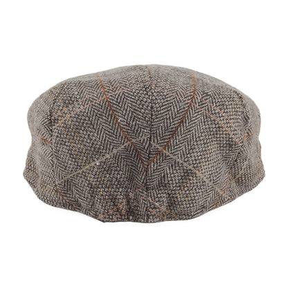 Casquette Plate Enfant en Tweed marron-gris JAXON & JAMES