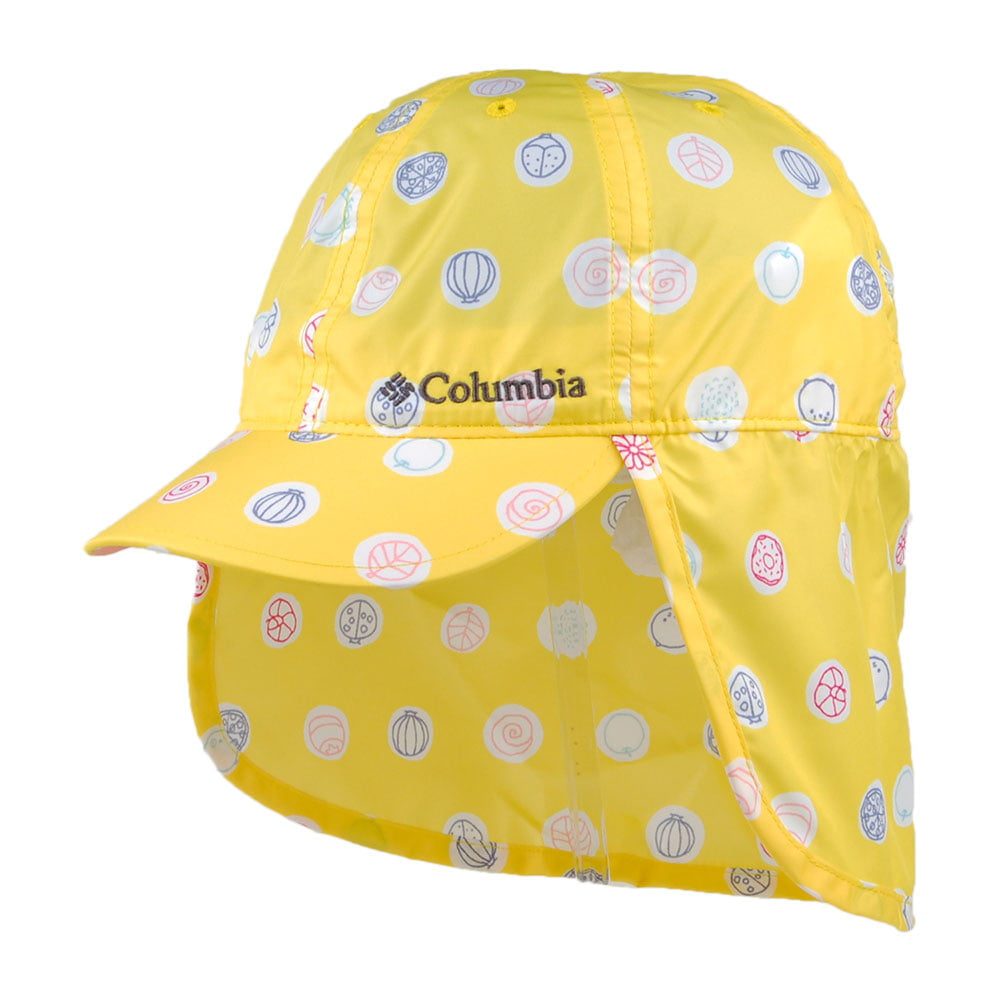 Casquette Saharienne Enfant Cachalot II Buttercup Polka jaune COLUMBIA