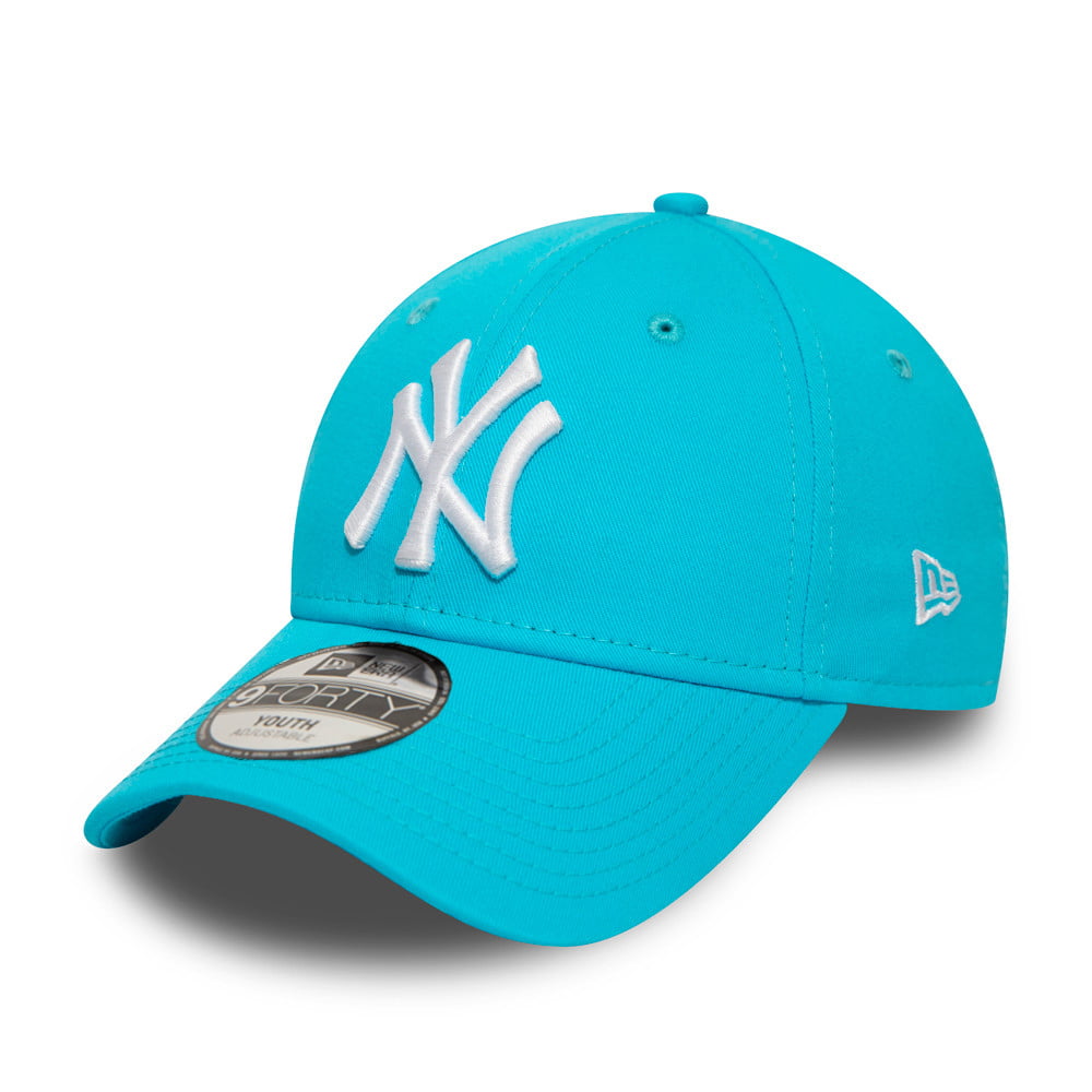 Casquette Enfant 9FORTY MLB League Essential New York Yankees turquoise NEW ERA