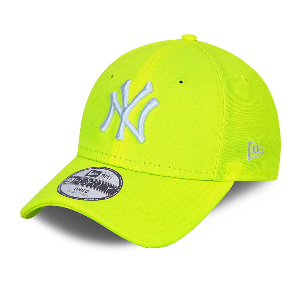 Casquette Enfant 9FORTY MLB Neon Pack New York Yankees jaune fluo-blanc NEW ERA