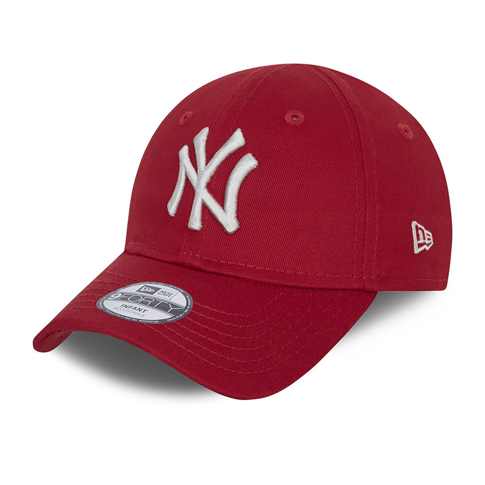 Casquette Bébé 9FORTY MLB League Essential New York Yankees écarlate-gris NEW ERA