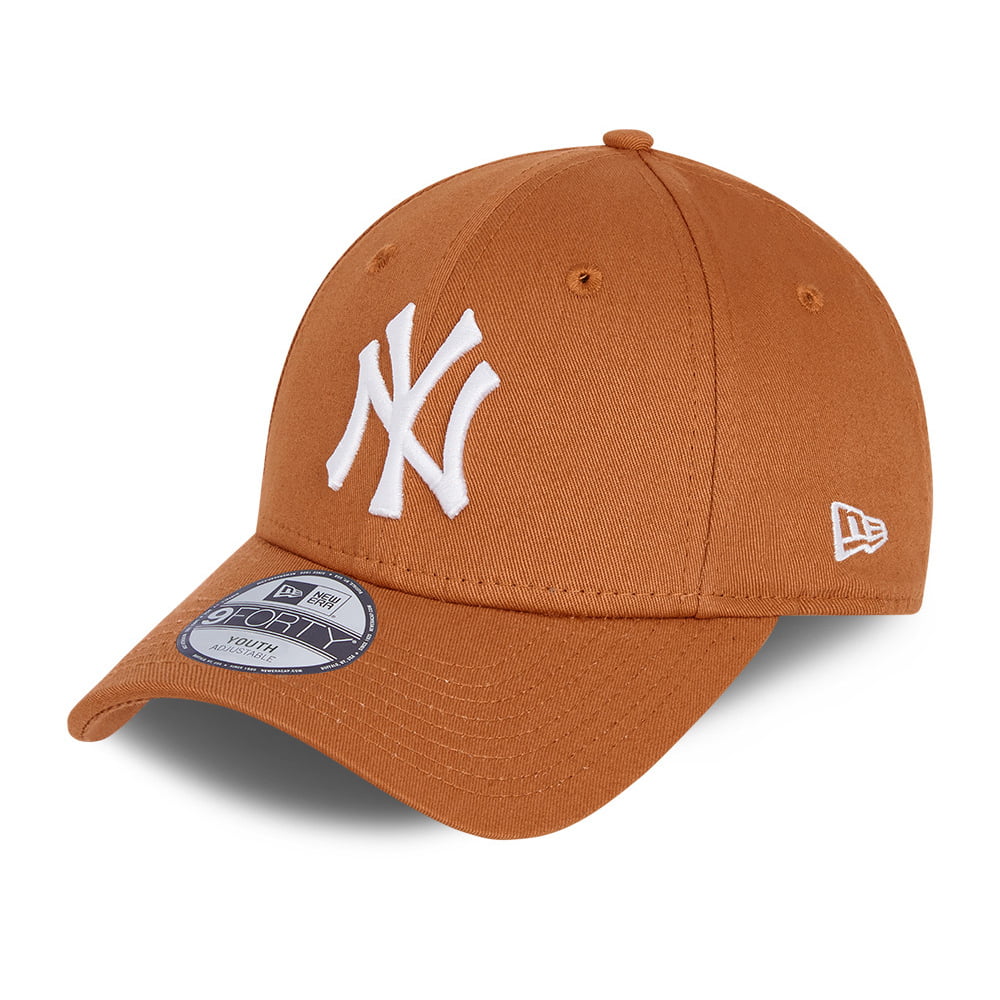 Casquette Enfant 9FORTY MLB League Essential New York Yankees toffee-blanc NEW ERA