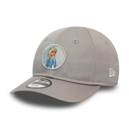 Casquette Bébé 9FORTY Disney Reine Des Neiges Logo Elsa gris NEW ERA