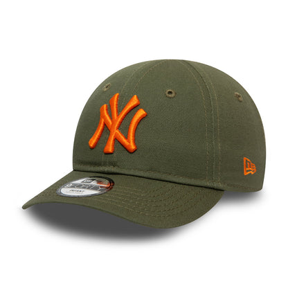 Casquette Bébé 9FORTY MLB League Essential New York Yankees olive-orange NEW ERA