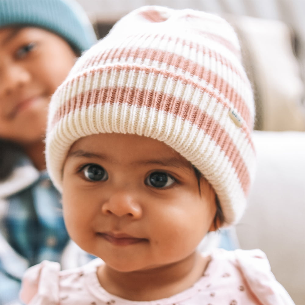 Bonnet Bébé Milo rose-blanc BARTS