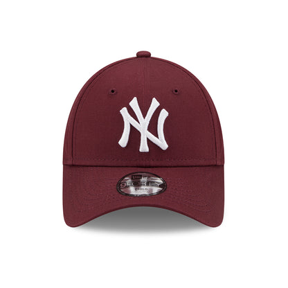 Casquette Enfant 9FORTY MLB League Essential New York Yankees bordeaux-blanc NEW ERA