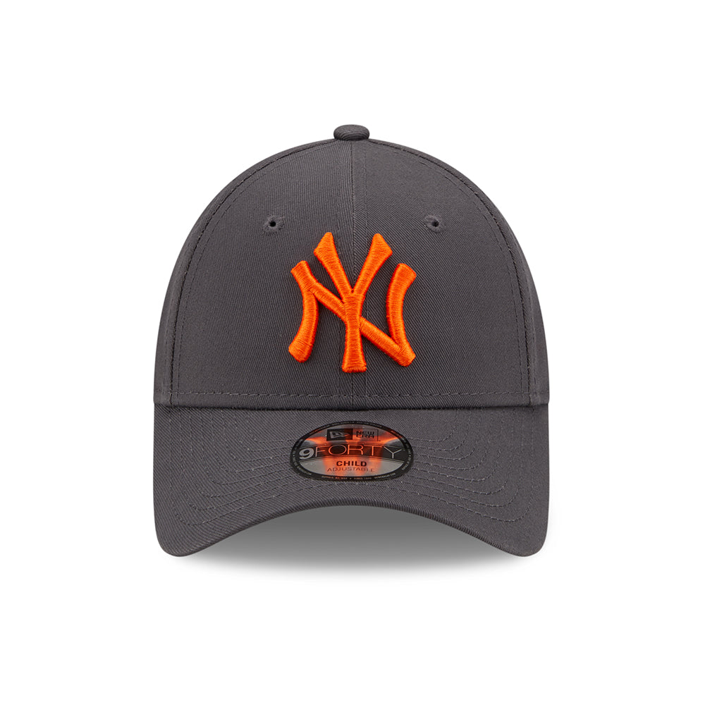 Casquette Enfant 9FORTY MLB League Essential New York Yankees graphite-orange NEW ERA