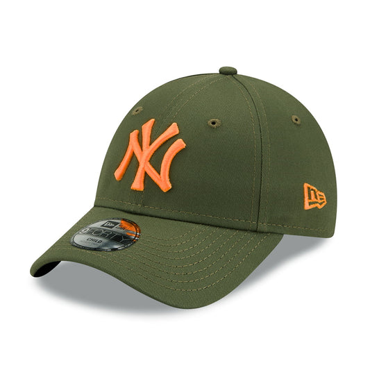 Casquette Enfant 9FORTY MLB League Essential New York Yankees olive-orange NEW ERA