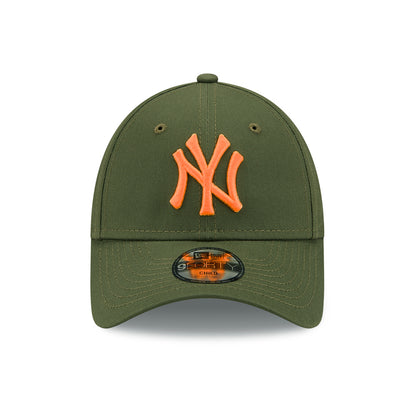 Casquette Enfant 9FORTY MLB League Essential New York Yankees olive-orange NEW ERA