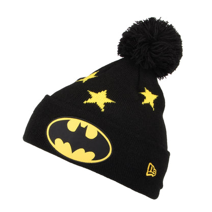 Bonnet à Pompon Enfant Étoiles Batman noir-jaune NEW ERA