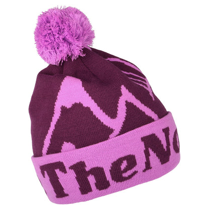 Bonnet à Pompon Enfant Ski Tuke violet THE NORTH FACE