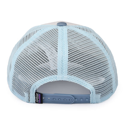 Casquette Trucker Enfant en Coton Bio Ridge Rise Stripe blanc-bleu fumée PATAGONIA