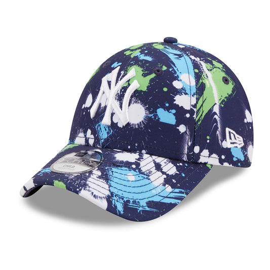 Casquette Enfant 9FORTY MLB Print New York Yankees bleu marine-bleu NEW ERA
