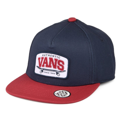 Casquette Snapback Enfant Skate Authentic bleu marine-vin VANS