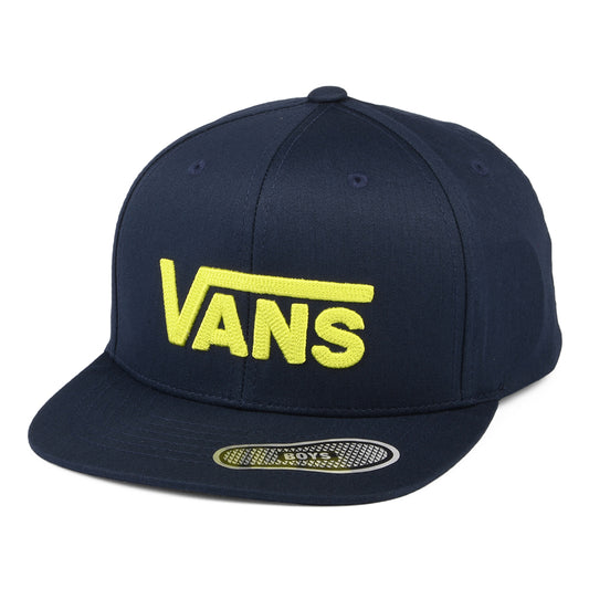 Casquette Snapback Enfant Drop V II bleu marine-jaune fluo VANS
