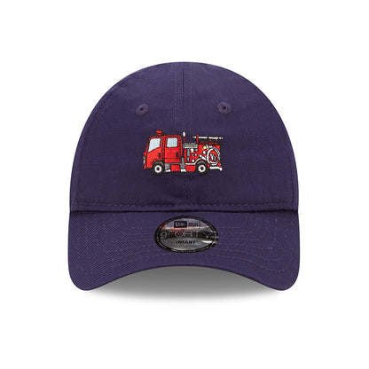 Casquette Bébé 9FORTY Icon Fire Engine bleu marine NEW ERA