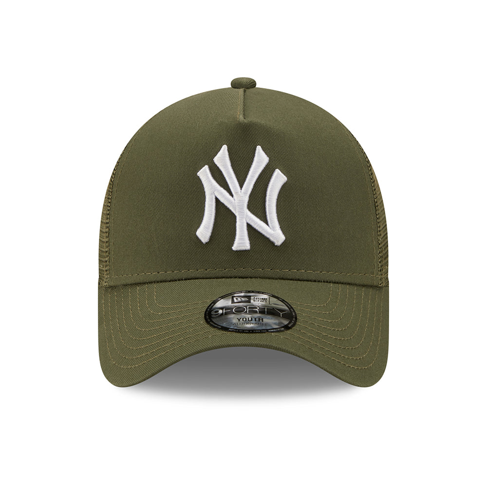 Casquette Trucker Enfant 9FORTY MLB Tonal Mesh A-Frame New York Yankees olive NEW ERA