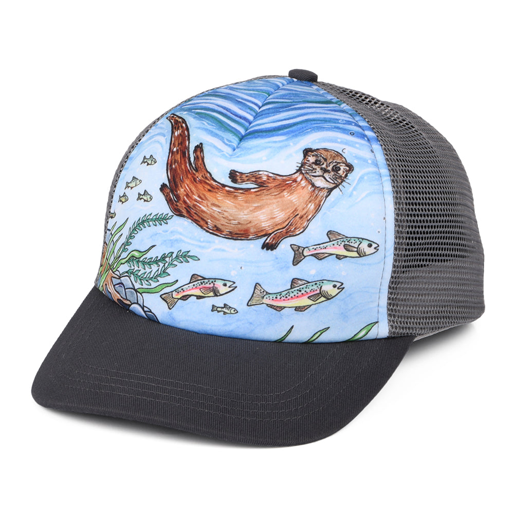 Casquette Trucker Enfant Artist Series River Otter bleu-gris SUNDAY AFTERNOONS