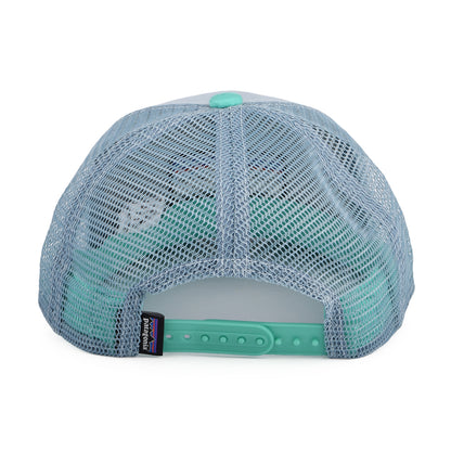 Casquette Trucker Enfant en Coton Bio P-6 Logo bleu clair-turquoise PATAGONIA