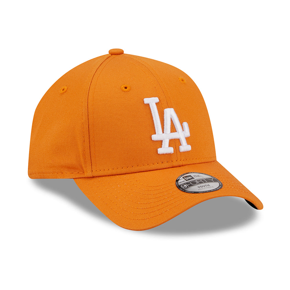 Casquette Enfant 9FORTY MLB League Essential L.A. Dodgers orange-blanc NEW ERA