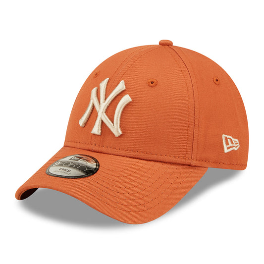 Casquette Enfant 9FORTY MLB League Essential New York Yankees orange-avoine NEW ERA