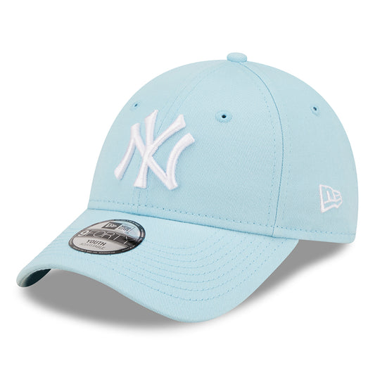 Casquette Enfant 9FORTY MLB League Essential New York Yankees bleu clair-blanc NEW ERA