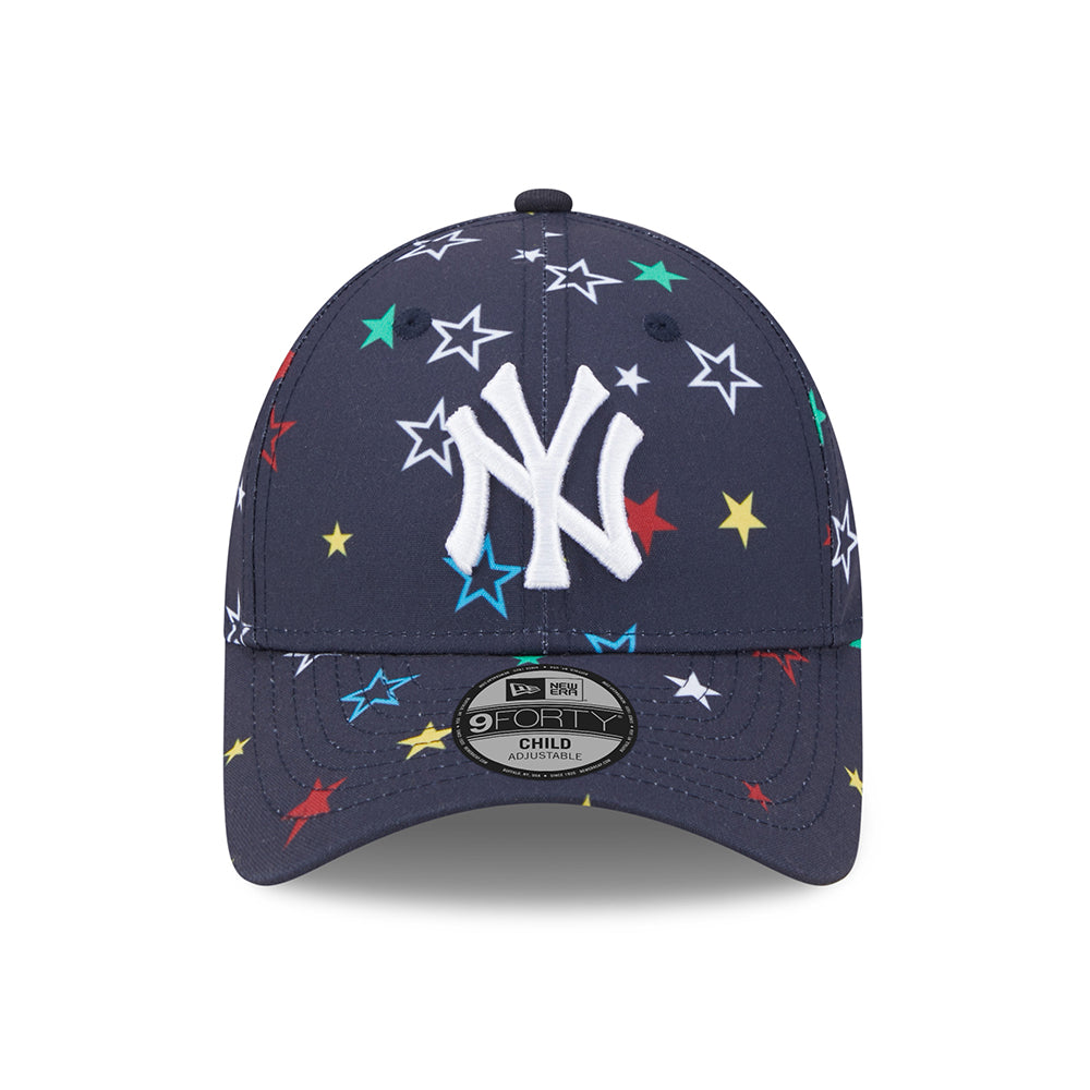 Casquette Enfant 9FORTY MLB Star AOP New York Yankees bleu marine-blanc NEW ERA