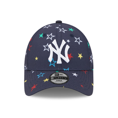 Casquette Enfant 9FORTY MLB Star AOP New York Yankees bleu marine-blanc NEW ERA