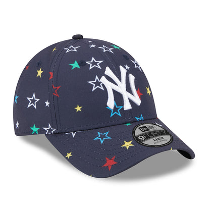 Casquette Enfant 9FORTY MLB Star AOP New York Yankees bleu marine-blanc NEW ERA