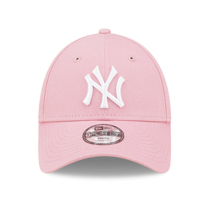 Casquette Enfant 9FORTY MLB League Essential New York Yankees rose clair-blanc NEW ERA
