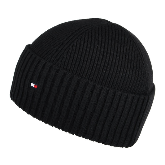 Bonnet Marin en Cotton et Cachemire Flag noir TOMMY HILFIGER